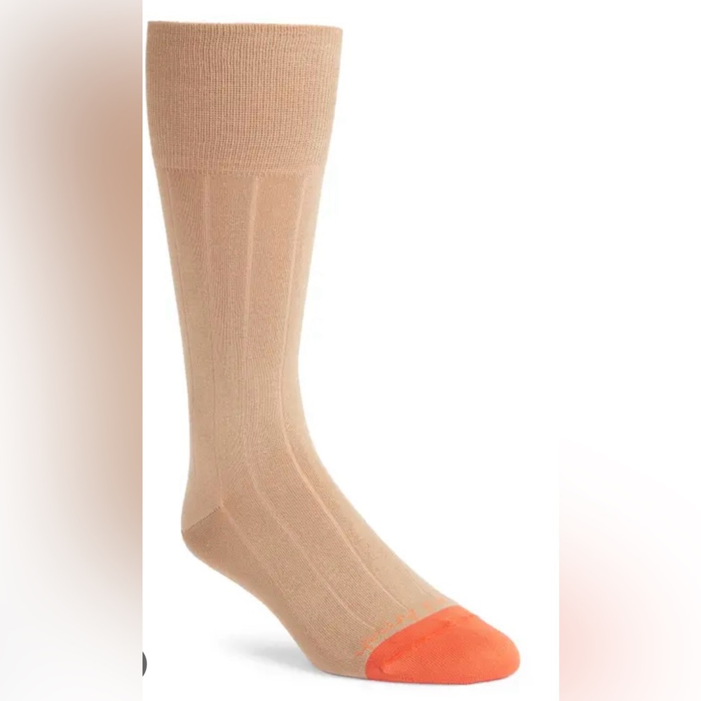 Edward Armah Pima Cotton Blend Rib Dress Socks